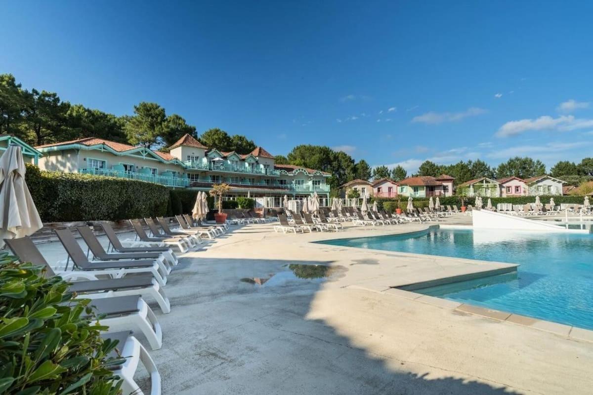 Maison Sur Golf Avec Piscine Chauffee A Lacanau Ocean Dış mekan fotoğraf